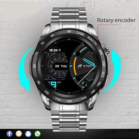 Relógio Casual Masculino automático recarregável – Estilo marcante e confortável