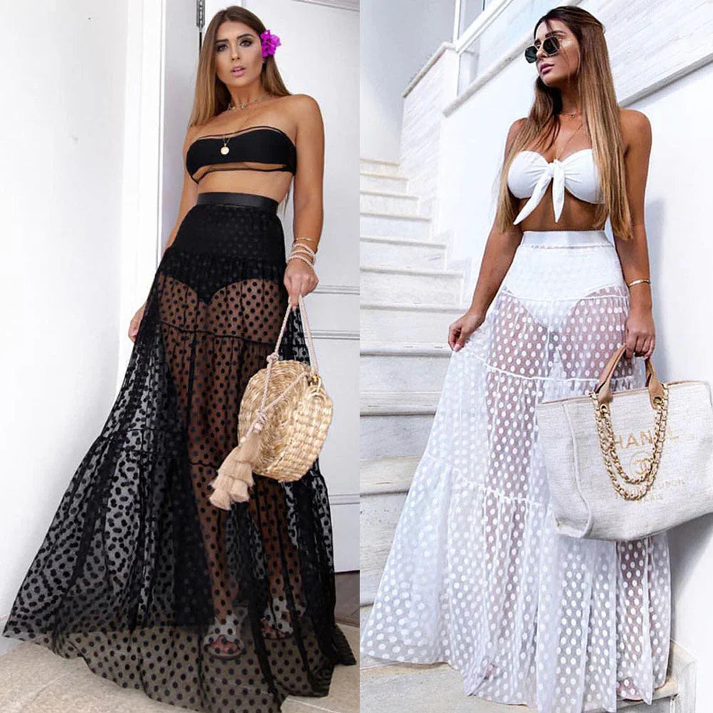 Sunset Beach Cover-up – Charm and lightness in one look 