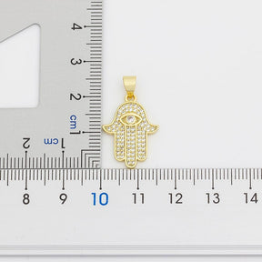 Collar de vitrales con circonitas - Hamesh