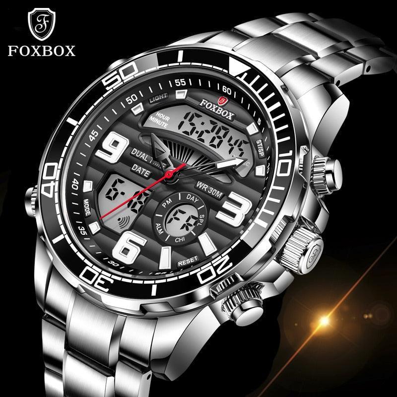 Relógio Masculino FOXBOX – Elegância e conforto para o dia a dia