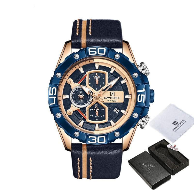 Relógio Casual Masculino NAVIFORCE Sport For Men – Toque suave e visual encantador