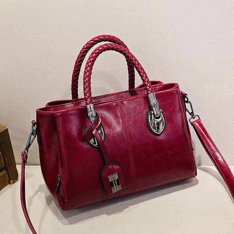 Bolsa Feminina Clássica Algarve / Dupla Alça em Couro PU - Sundian