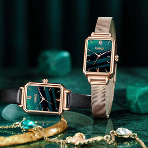 Seraphina Rectangular Watch and Bracelet 