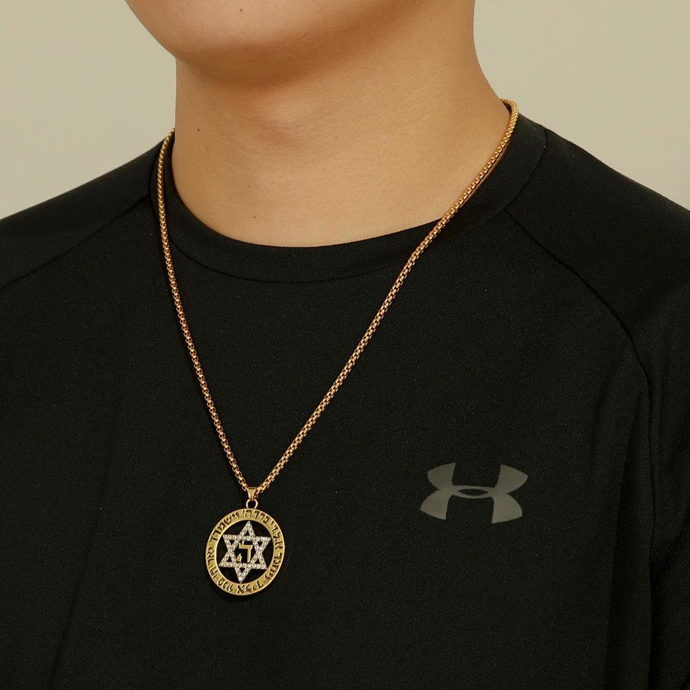 Cadena con colgante - Estrella de David