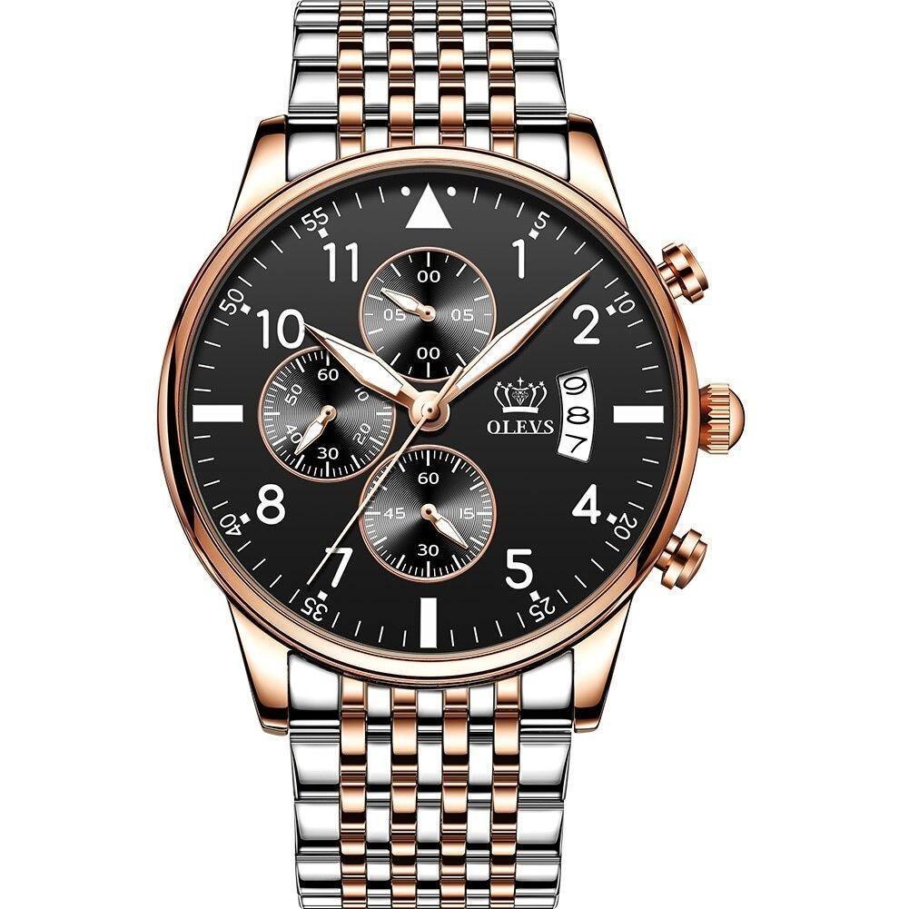 Relógio Casual Masculino Slim OLEVS - Aço tungstênio – Elegância e conforto para o dia a dia