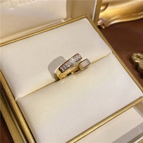 Anel Monreale Cristalizado 18K - Sundian