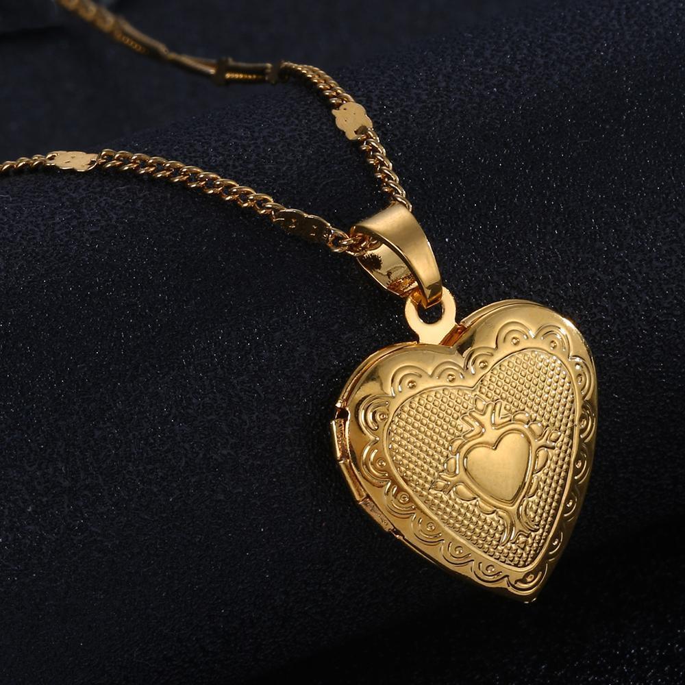 Cadena y colgante de acero - Corazón de María