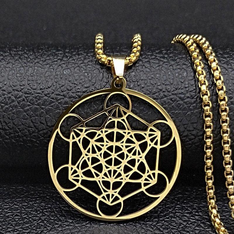 Talisman Chain and Pendant - Metatron's Cube