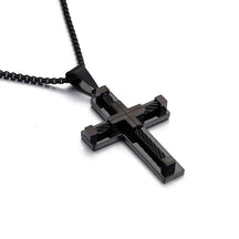 Steel Crucifix Chain - Holy Cross