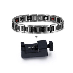 Pulsera de acero magnética