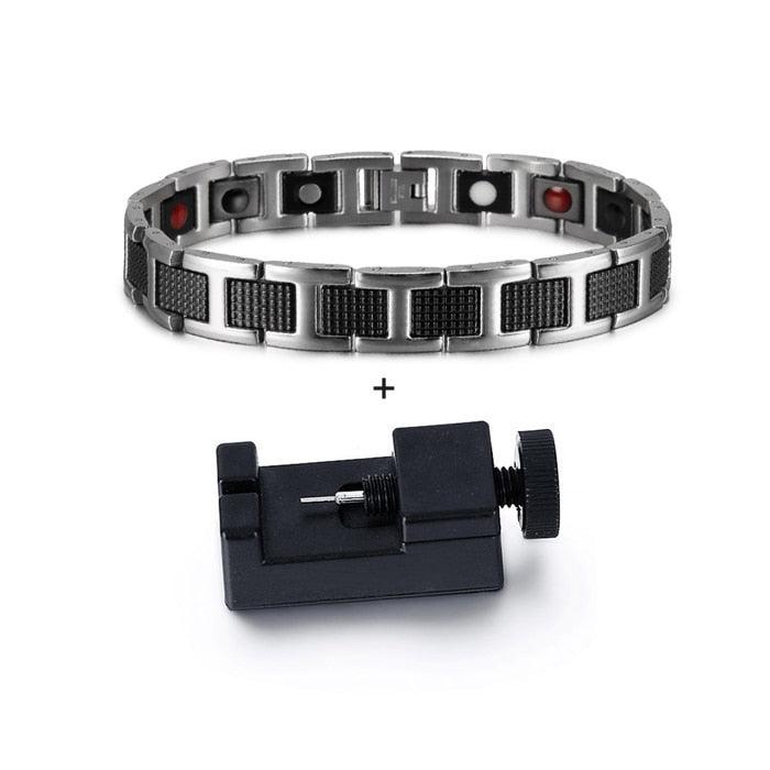 Pulsera de acero magnética