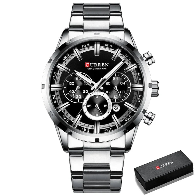 Relógio Masculino Curren + Caixa Brinde – Simplesmente irresistível