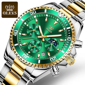 Relógio Masculino OLEVS - Aço inoxidável – Sofisticação com caimento perfeito