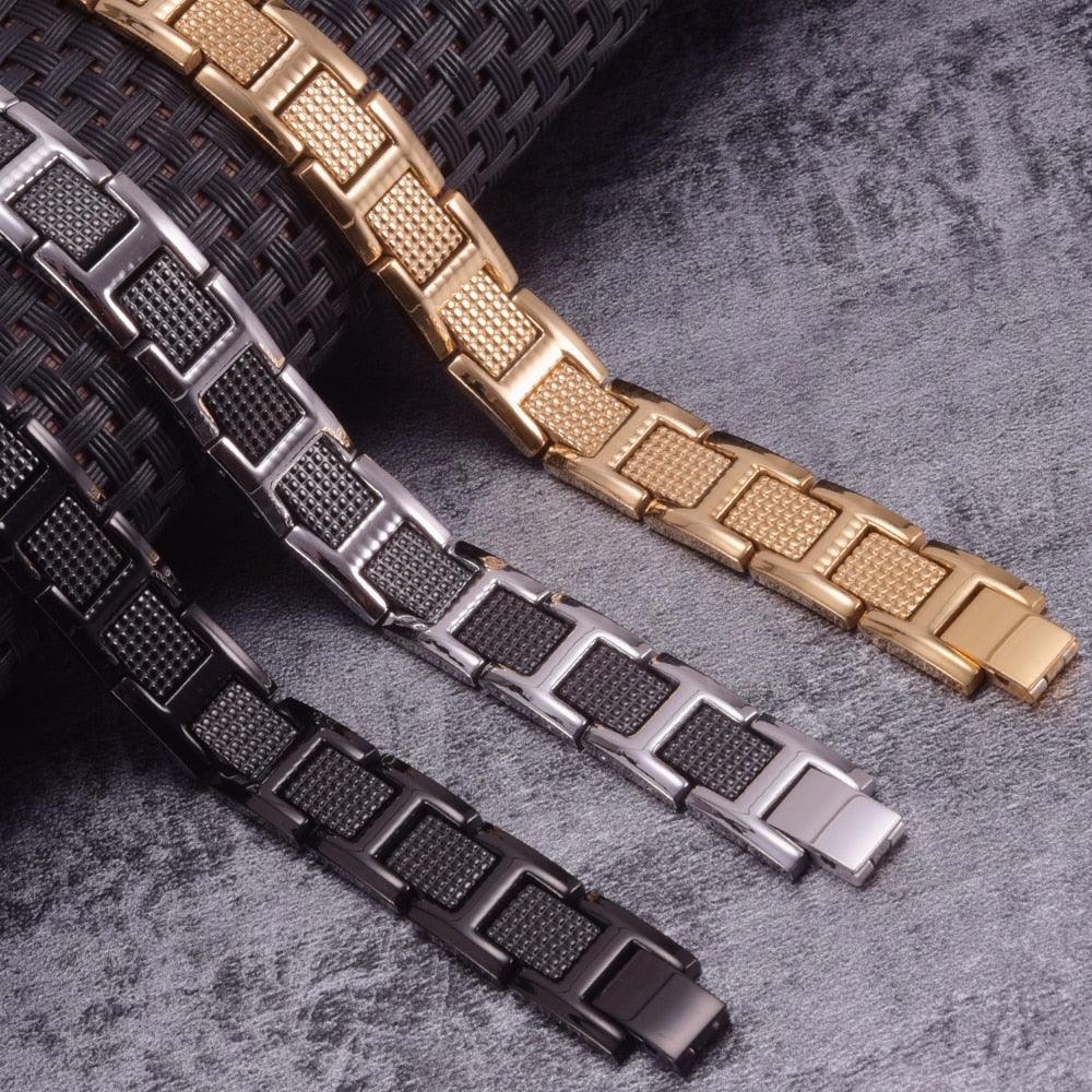 Pulseira magnética em aço
