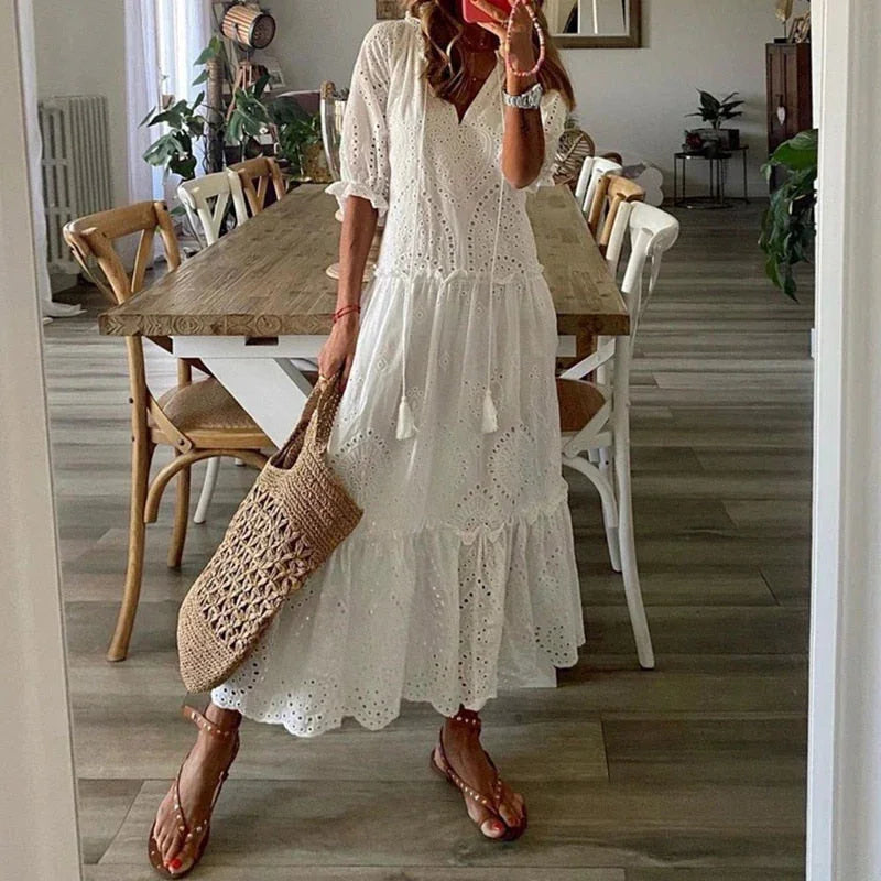 Vestido Grace: Elegancia y comodidad para el día a día. 