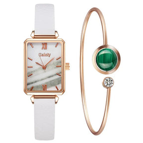 Seraphina Rectangular Watch and Bracelet 