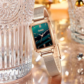 Seraphina Rectangular Watch and Bracelet 