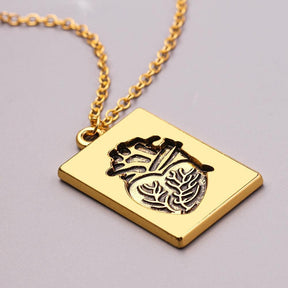 Conjunto de collar para parejas - Dos corazones