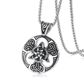 Cadena con dije de acero inoxidable - Triquetra