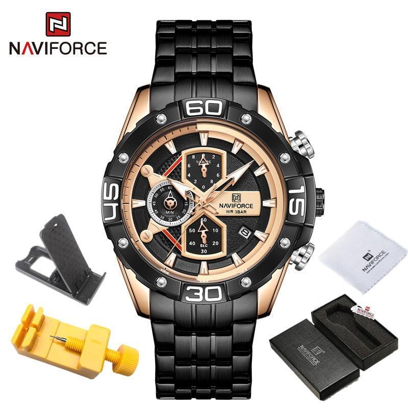 Relógio Casual Masculino NAVIFORCE Sport For Men – Toque suave e visual encantador