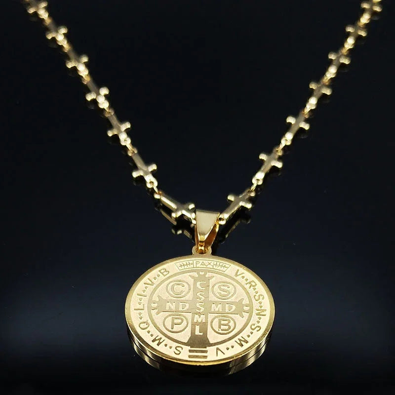Medalha São Bento Corrente de Cruz