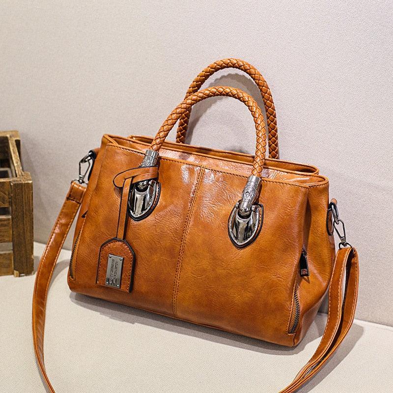Bolsa Feminina Clássica Algarve / Dupla Alça em Couro PU - Sundian
