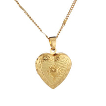 Cadena y colgante de acero - Corazón de María