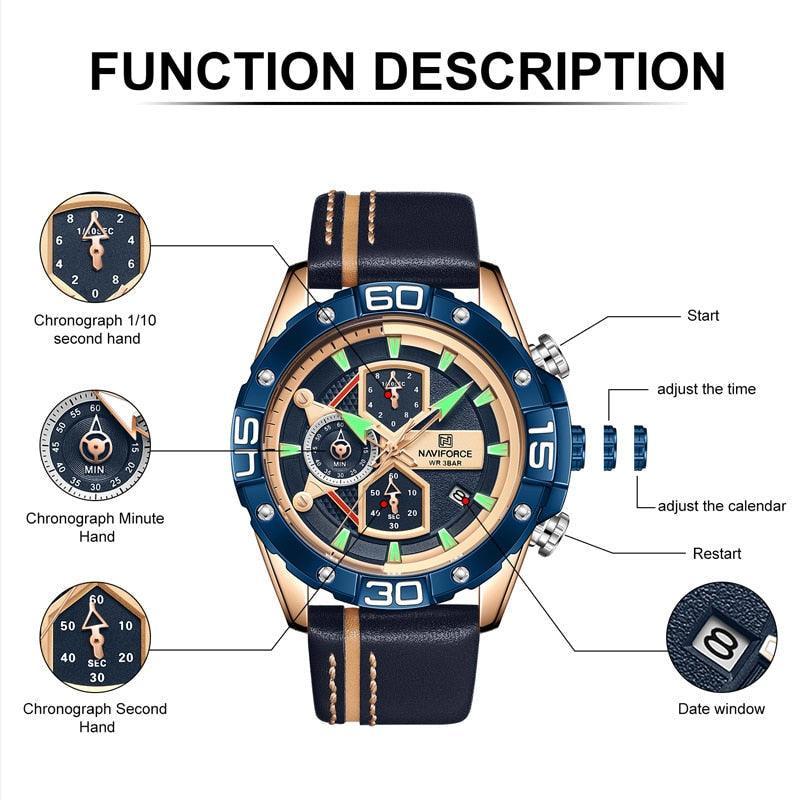 NAVIFORCE Sport For Men Casual Watch – Smooth Touch and Charming Look