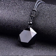 Collar de obsidiana negra - Obsidiana negra