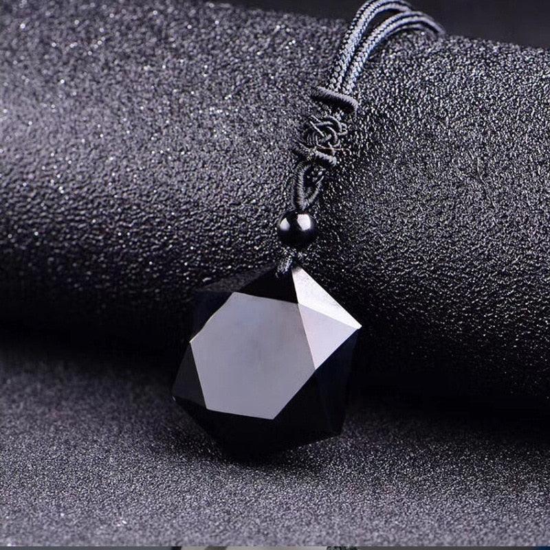 Collar de obsidiana negra - Obsidiana negra