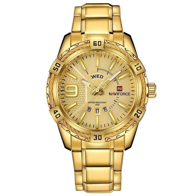 Relógio Casual Masculino Luxury Gold - Original – Elegância e conforto para o dia a dia