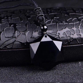Collar de obsidiana negra - Obsidiana negra