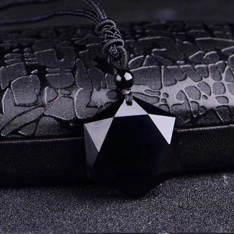 Collar de obsidiana negra - Obsidiana negra
