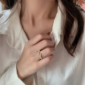 Anel Le Blanc Opala 18K - Sundian