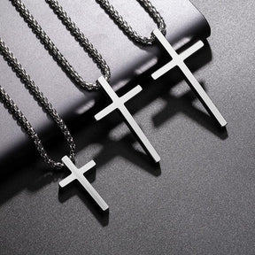 Titanium Chain and Crucifix - Fashion
