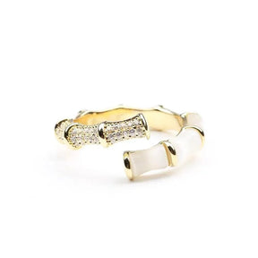 Anel Le Blanc Opala 18K - Sundian