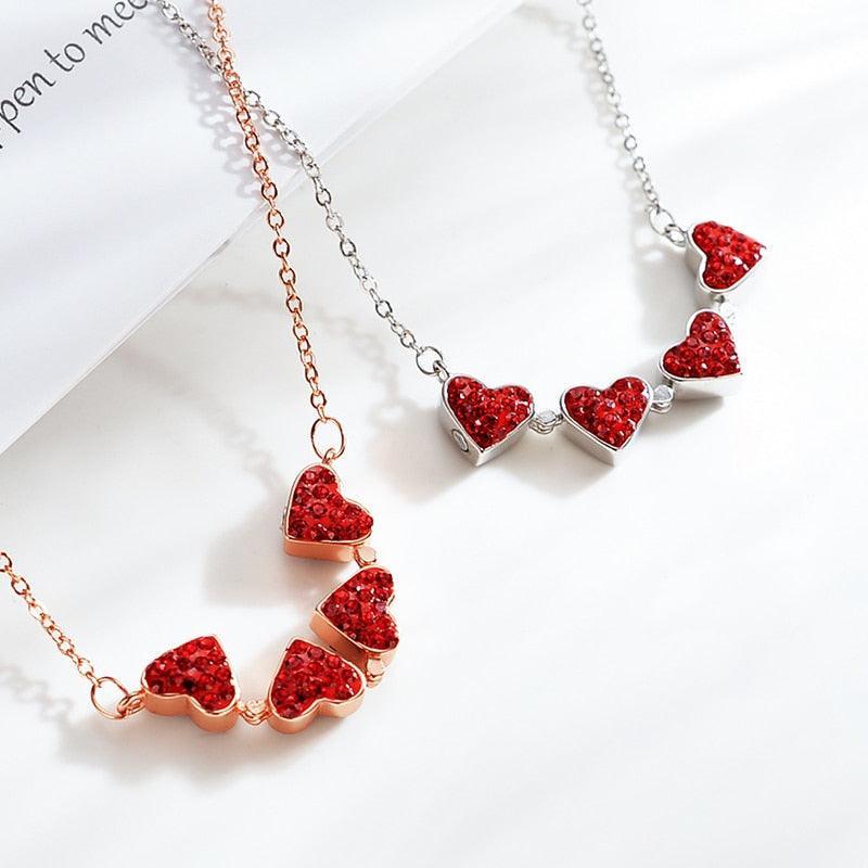 Collar de trébol de cuatro hojas - Corazón