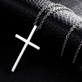 Titanium Chain and Crucifix - Fashion