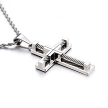 Steel Crucifix Chain - Holy Cross