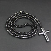 Natural stone rosary - Black Rosary
