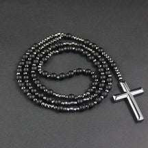 Natural stone rosary - Black Rosary