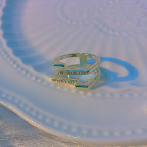 Anel Tizzi com Cristais e Banhado 18K - Sundian