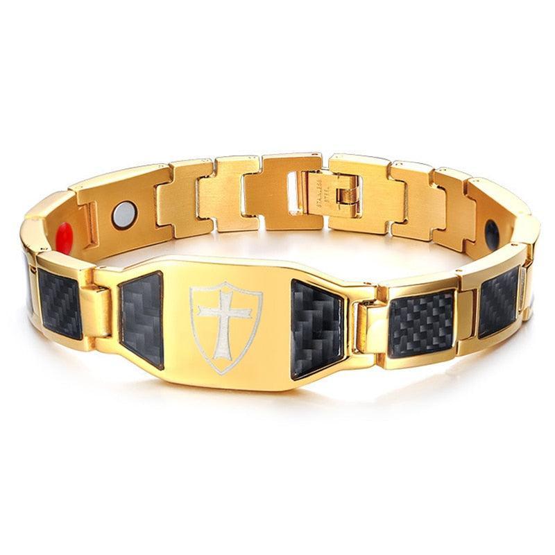 Pulseira magnética em aço - stilo