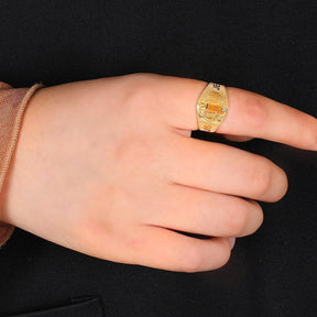 Pulsera y anillo - Sacris Lumen Gold
