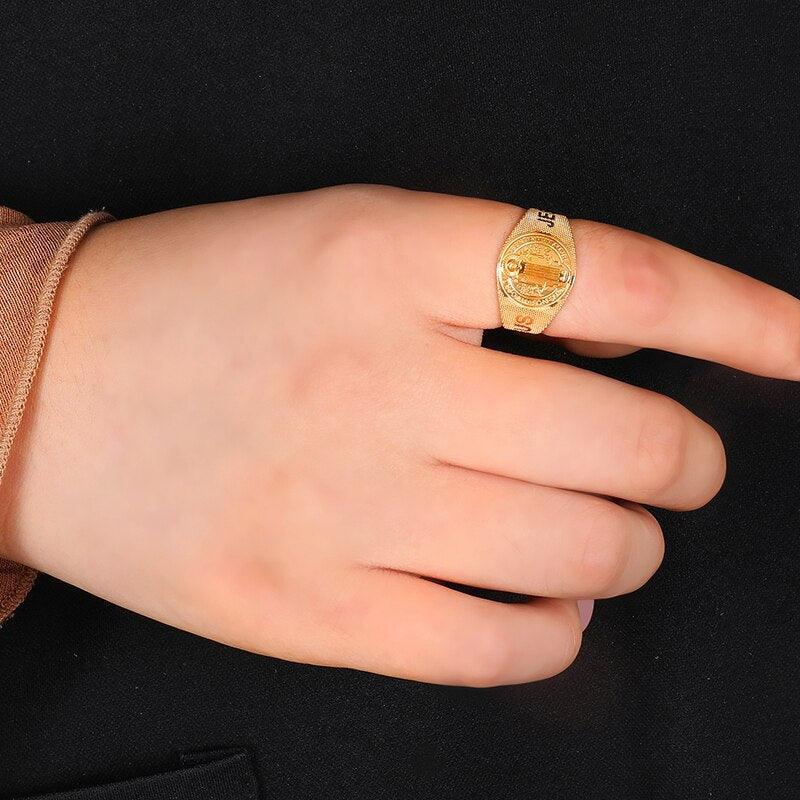 Pulsera y anillo - Sacris Lumen Gold