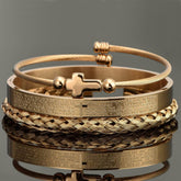 Pulsera Crucifijo - 3 piezas