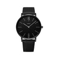 RUNERR Relógio Masculino Original Minimalista Quartzo Impermeável - Aço Inoxidável Couro TMC739 40mm