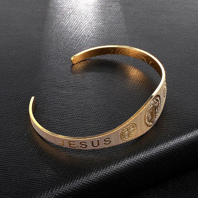 Pulseira e Anel - Sacris Lumen Dourado