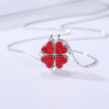 Collar de trébol de cuatro hojas - Corazón