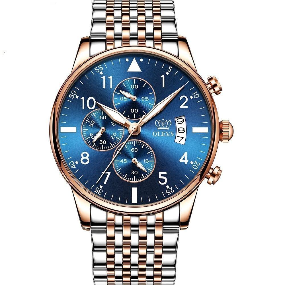 Relógio Casual Masculino Slim OLEVS - Aço tungstênio – Elegância e conforto para o dia a dia